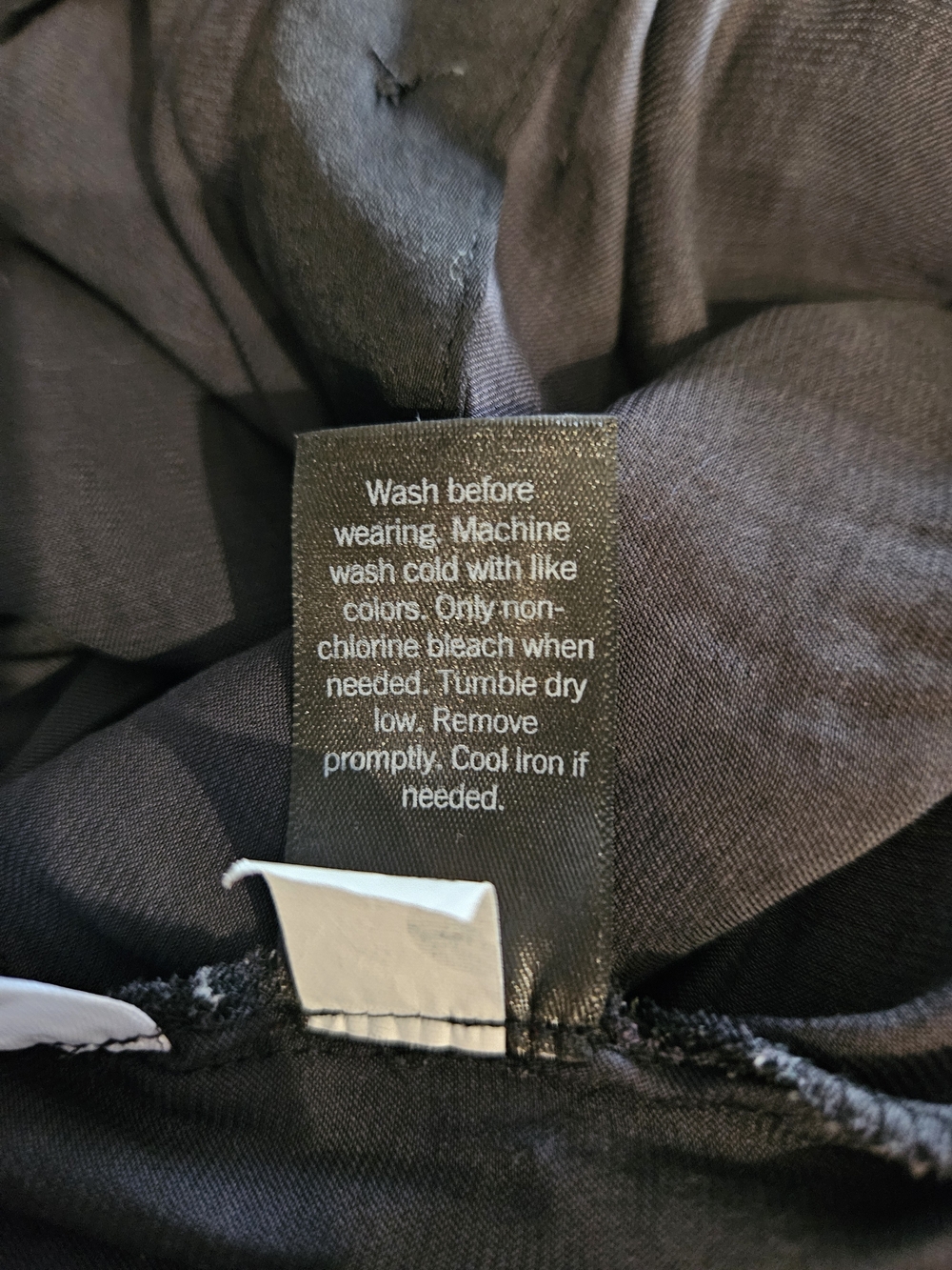 Simply Vera by Vera Wang Black Tie-Front Button Down Shirt - Picture 7 of 7